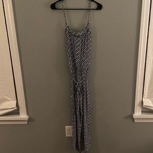 The Loft Tie Waist Sleeveless Jumpsuit